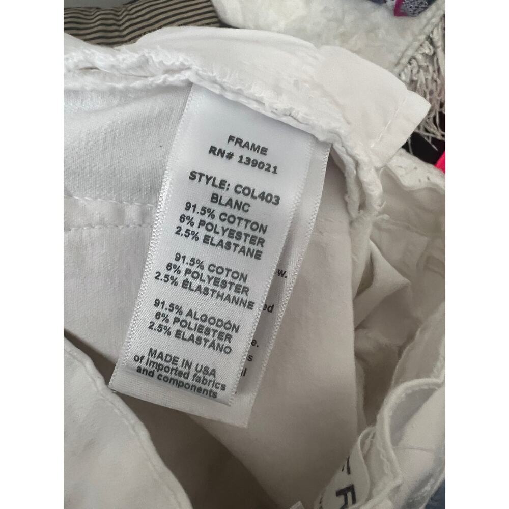 FRAME Le Skinny de Jeanne Skinny Leg Jeans in Blanc $184 Style COL403 Size 30 - Picture 10 of 10